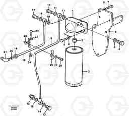 89695 Oil filter by pass. L150C S/N 2768-SWE, 60701-USA, Volvo Construction Equipment