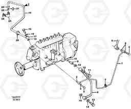 27127 Fuel system. oil pipe, pipe for smoke limiter L150C S/N 2768-SWE, 60701-USA, Volvo Construction Equipment