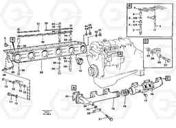 97182 Inlet manifold and exhaust manifold L150C S/N 2768-SWE, 60701-USA, Volvo Construction Equipment