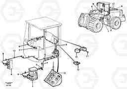 2063 Cable harness for central lubrication. L150C S/N 2768-SWE, 60701-USA, Volvo Construction Equipment