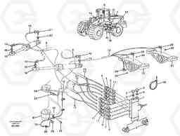 69782 Distribution block, B1. L150C S/N 2768-SWE, 60701-USA, Volvo Construction Equipment