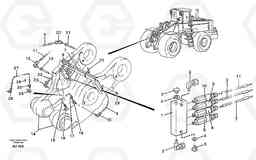 69784 Distribution block, B5. L150C S/N 2768-SWE, 60701-USA, Volvo Construction Equipment