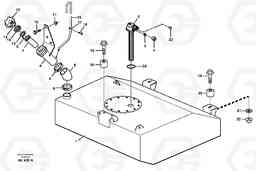 91280 Fuel tank with fitting parts L150C S/N 2768-SWE, 60701-USA, Volvo Construction Equipment