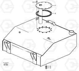 23576 Fuel tank. L150C S/N 2768-SWE, 60701-USA, Volvo Construction Equipment