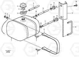 89436 Expansion tank with fitting parts L150C S/N 2768-SWE, 60701-USA, Volvo Construction Equipment