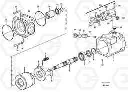 100504 Hydraulic pump L150C S/N 2768-SWE, 60701-USA, Volvo Construction Equipment