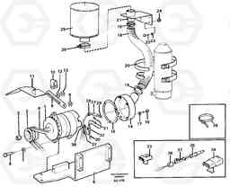 53874 Brushless alternator, 50A. L150C S/N 2768-SWE, 60701-USA, Volvo Construction Equipment