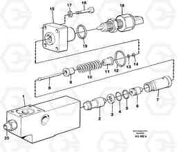 25376 Sensor. L150C S/N 2768-SWE, 60701-USA, Volvo Construction Equipment