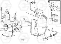 17051 Cable harness, secondary steering system. L150C S/N 2768-SWE, 60701-USA, Volvo Construction Equipment