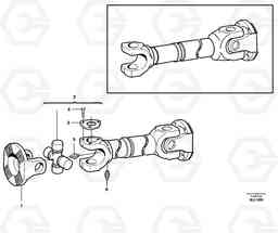 25489 Propeller shaft L150C S/N 2768-SWE, 60701-USA, Volvo Construction Equipment