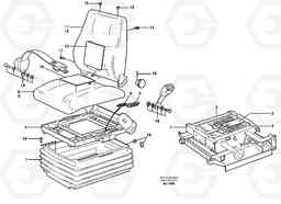 44525 Operator's seat, ISRI. L150C S/N 2768-SWE, 60701-USA, Volvo Construction Equipment