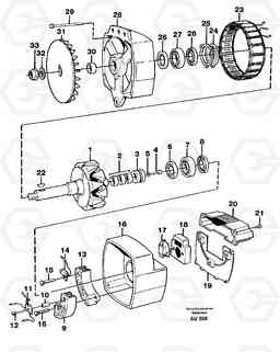 76122 Alternator. L150C S/N 2768-SWE, 60701-USA, Volvo Construction Equipment