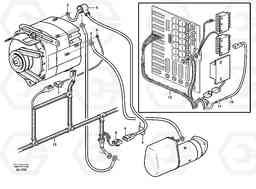 56071 Cable harnesses, alternator 100a. L150C S/N 2768-SWE, 60701-USA, Volvo Construction Equipment