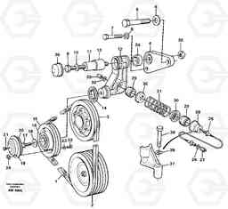 18026 Belt transmission. L180C S/N 2533-SWE, 60465-USA, Volvo Construction Equipment