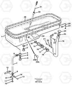 84018 Oil sump L180C S/N 2533-SWE, 60465-USA, Volvo Construction Equipment