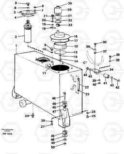 69517 Hydraulic oil tank L180C S/N 2533-SWE, 60465-USA, Volvo Construction Equipment