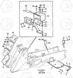 89413 Protecting plates. L180C S/N 2533-SWE, 60465-USA, Volvo Construction Equipment