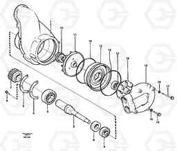 17618 Water pump L180C S/N 2533-SWE, 60465-USA, Volvo Construction Equipment