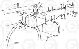 18011 Expansion tank with fitting parts L180C S/N 2533-SWE, 60465-USA, Volvo Construction Equipment