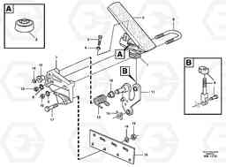 78056 Pedal L180C S/N 2533-SWE, 60465-USA, Volvo Construction Equipment