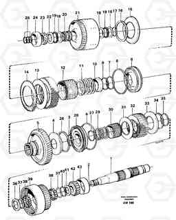 15409 Hydraulic clutch, forward / 1 st speed L180C S/N 2533-SWE, 60465-USA, Volvo Construction Equipment