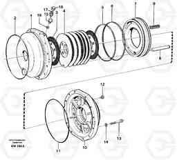 52842 Parking brake L180C S/N 2533-SWE, 60465-USA, Volvo Construction Equipment