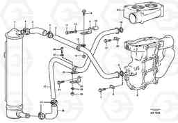 30180 Oil cooler with hoses L180C S/N 2533-SWE, 60465-USA, Volvo Construction Equipment