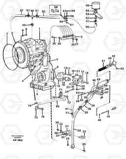 82289 Hydraulic transmission with fitting parts L180C S/N 2533-SWE, 60465-USA, Volvo Construction Equipment