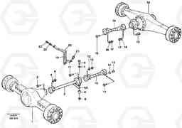 15415 Propeller shafts with fitting parts L180C S/N 2533-SWE, 60465-USA, Volvo Construction Equipment