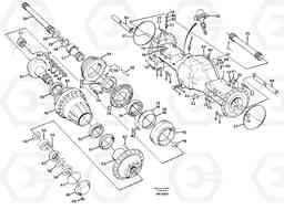 89205 Planet shaft, front L180C S/N 2533-SWE, 60465-USA, Volvo Construction Equipment