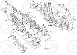 90152 Planet shaft, rear L180C S/N 2533-SWE, 60465-USA, Volvo Construction Equipment