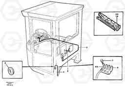 65651 Cable harnesses, cab L180C S/N 2533-SWE, 60465-USA, Volvo Construction Equipment