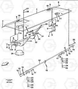 86754 Engine cover. L180C S/N 2533-SWE, 60465-USA, Volvo Construction Equipment