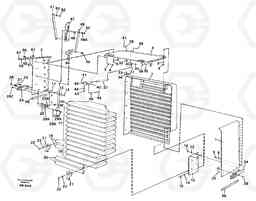 24044 Radiator shell. L180C S/N 2533-SWE, 60465-USA, Volvo Construction Equipment