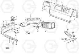 47161 Air ducts L180C S/N 2533-SWE, 60465-USA, Volvo Construction Equipment