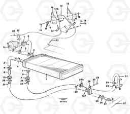 89942 Radiator and control L180C S/N 2533-SWE, 60465-USA, Volvo Construction Equipment