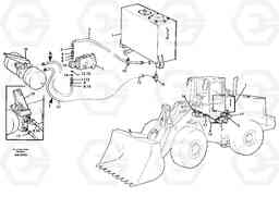 7523 Brake hoses, tank - pump - footbrake valve L180C S/N 2533-SWE, 60465-USA, Volvo Construction Equipment