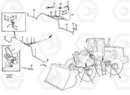 80589 Brake pipes, footbrake valve - front- and rear axle L180C S/N 2533-SWE, 60465-USA, Volvo Construction Equipment