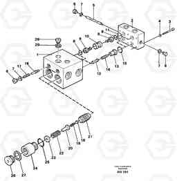 79746 Shift valve L180C S/N 2533-SWE, 60465-USA, Volvo Construction Equipment