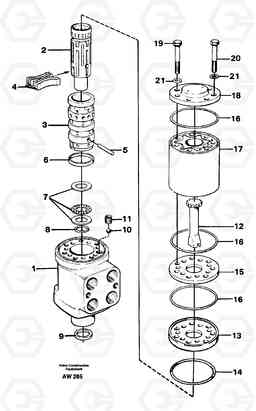 28041 Steering unit L180C S/N 2533-SWE, 60465-USA, Volvo Construction Equipment