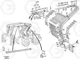 91008 Protection and hose assembly, high lift unit. L180C S/N 2533-SWE, 60465-USA, Volvo Construction Equipment