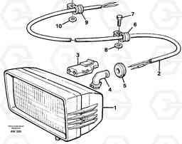 24385 Cable harness, pre-cleaner. L180C S/N 2533-SWE, 60465-USA, Volvo Construction Equipment