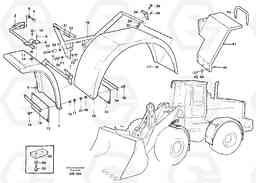 17062 Extended fender. L180C S/N 2533-SWE, 60465-USA, Volvo Construction Equipment