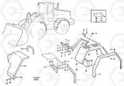 77638 Extended fender. L180C S/N 2533-SWE, 60465-USA, Volvo Construction Equipment