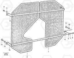 31617 Fan guard. L180C S/N 2533-SWE, 60465-USA, Volvo Construction Equipment