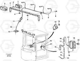 89903 Work lights, front. L180C S/N 2533-SWE, 60465-USA, Volvo Construction Equipment