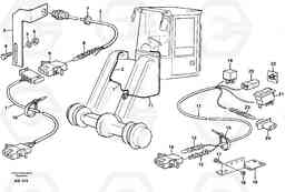 55180 Cable harness, automatic float position. L180C S/N 2533-SWE, 60465-USA, Volvo Construction Equipment