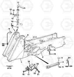 62206 Frame L180C S/N 2533-SWE, 60465-USA, Volvo Construction Equipment