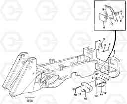 63930 Rear hitch and counterweight L180C S/N 2533-SWE, 60465-USA, Volvo Construction Equipment