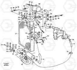 26925 Cooling system. L180C S/N 2533-SWE, 60465-USA, Volvo Construction Equipment